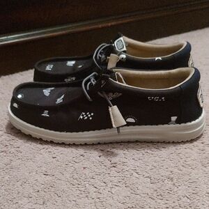 Mens Hey Dudes Stars And Skulls Black